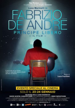 poster Fabrizio de André - Principe Libero  (2018)